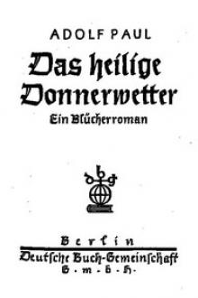 Das heilige Donnerwetter. Ein Blücherroman by Adolf Paul