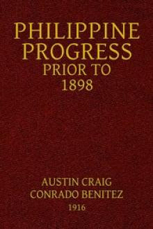 Philippine Progress Prior to 1898 by Conrado O. Benitez, Austin Craig