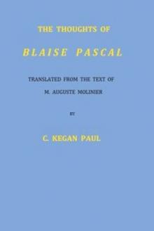 The Thoughts of Blaise Pascal by Blaise Pascal