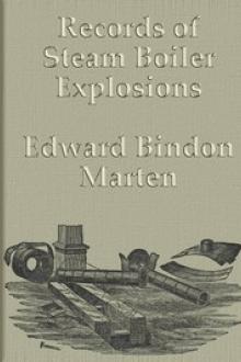 Records of Steam Boiler Explosions by Edward Bindon Marten