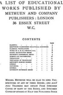 A List of Educational Works Published by Methuen & Company - June 1900 by Methuen & Co.