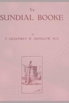 Ye Sundial Booke by Thomas Geoffrey Wall Henslow