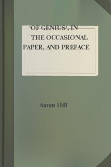 'Of Genius', in The Occasional Paper, and Preface to The Creation by Aaron Hill