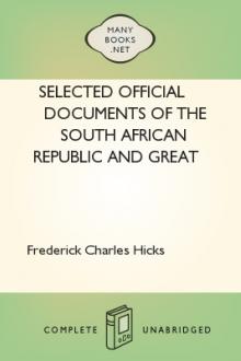Selected Official Documents of the South African Republic and Great Britain by Unknown