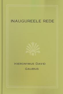 Inaugureele Rede by Hieronymus David Gaubius
