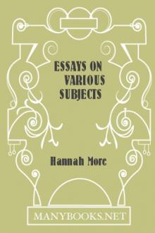 Essays on Various Subjects by Hannah More
