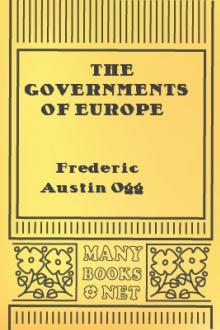 The Governments of Europe by Frederic Austin Ogg