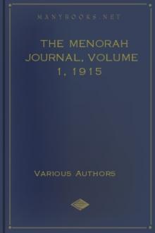 The Menorah Journal, Volume 1, 1915 by Various