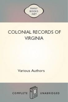 Colonial Records of Virginia by Various