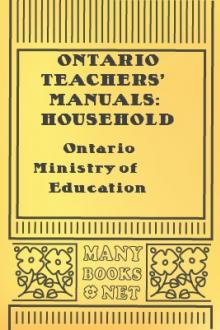 Ontario Teachers' Manuals: Household Management by Ontario Ministry of Education