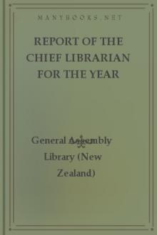 Report of the Chief Librarian for the Year 1924-25 by New Zealand. General Assembly Library