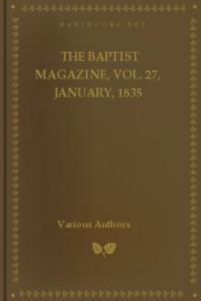 The Baptist Magazine, Vol. 27, January, 1835 by Various