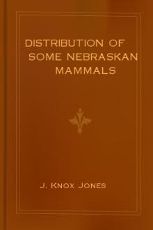 Distribution of Some Nebraskan Mammals by J. Knox Jones