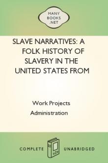 Slave Narratives: a Folk History of Slavery in the United States From Interviews with Former Slaves by Work Projects Administration