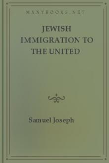 Jewish Immigration to the United States from 1881 to 1910 by Samuel Joseph