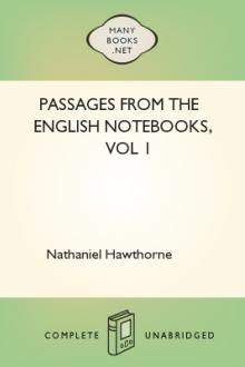 Passages From the English Notebooks, vol 1 by Nathaniel Hawthorne
