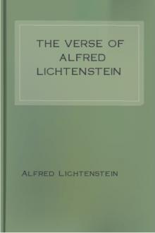 The Verse of Alfred Lichtenstein by Alfred Lichtenstein