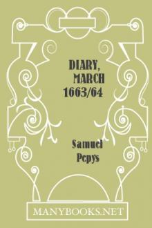 Diary, March 1663/64 by Samuel Pepys