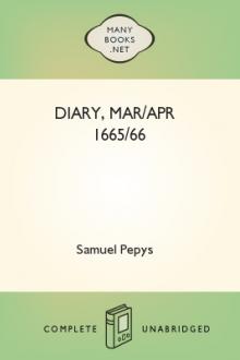 Diary, Mar/Apr 1665/66 by Samuel Pepys