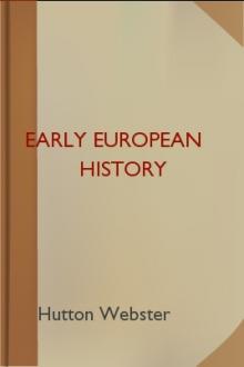 Early European History  by Hutton Webster