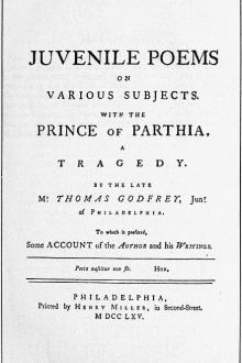The Prince of Parthia by Thomas Godfrey