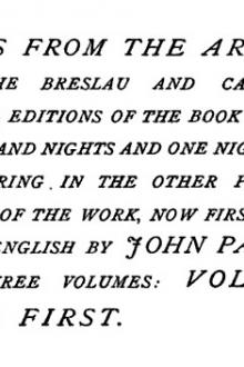 Tales from the Arabic, vol 1 by John Payne