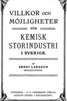 Villkor och möjligheter för kemisk storindustri i Sverige by Ernst Larsson