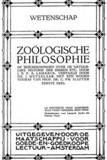Zoölogische Philosophie by Jean Baptiste Pierre Antoine de Monet de Lamarck