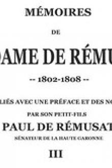 Mémoires de madame de Rémusat, vol. 3 by Claire de Rémusat
