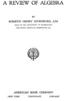 A Review of Algebra by Romeyn Henry Rivenburg