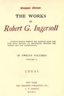 The Works of Robert G. Ingersoll, Vol. 10 (of 12) by Robert Green Ingersoll