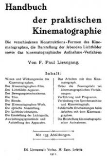 Handbuch der praktischen Kinematographie by Franz Paul Liesegang