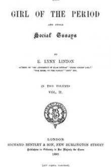 The Girl of the Period, and Other Social Essays, Vol. 2 by Elizabeth Lynn Linton