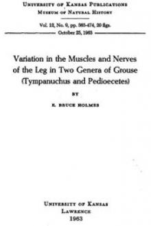 Variation in the Muscles and Nerves of the Leg in Two Genera of Grouse by E. Bruce Holmes