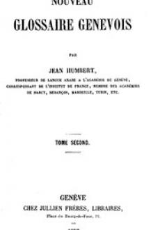 Nouveau Glossaire Genevois by Jean Humbert