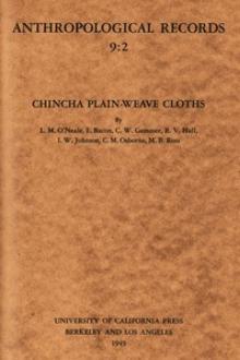 Chincha Plain-Weave Cloths by Lila Morris O'Neale