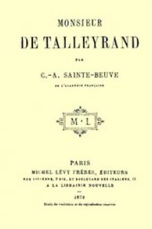 Monsieur de Talleyrand by C. -A. Sainte-Beuve