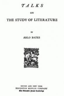 Talks on the study of literature by Arlo Bates