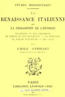 La Renaissance Italienne et la Philosophie de l'Histoire by Emile Gebhart