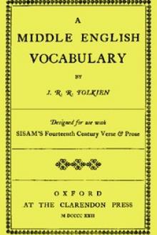 A Middle English Vocabulary by John Ronald Reuel Tolkien