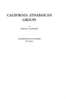 California Athabascan Groups by Martin A. Baumhoff