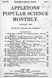 Appletons' Popular Science Monthly, January 1899 by Various