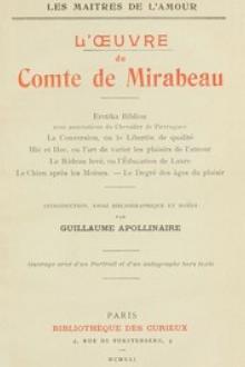 L'oeuvre du comte de Mirabeau by comte de Mirabeau Honoré-Gabriel de Riqueti