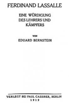 Ferdinand Lassalle by Eduard Bernstein