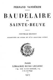 Baudelaire et Sainte-Beuve by Fernand Vandérem