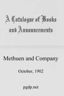 A Catalogue of Books and Announcements of Methuen and Company by Methuen & Co.