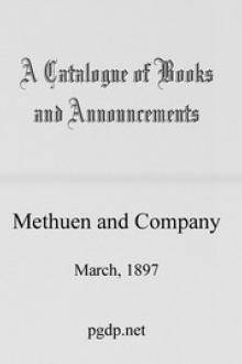 A Catalogue of Books and Announcements of Methuen and Company by Methuen & Co.