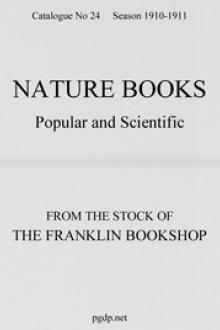 Nature Books Popular and Scientific from The Franklin Bookshop, 1910 by Samuel Nicholson Rhoads