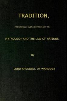 Tradition by Baron Arundell of Wardour John Francis Arundell