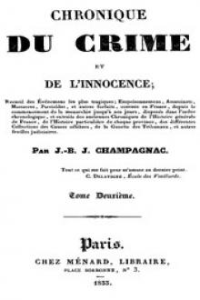 Chronique du crime et de l'innocence, tome 2/8 by Jean-Baptiste-Joseph Champagnac